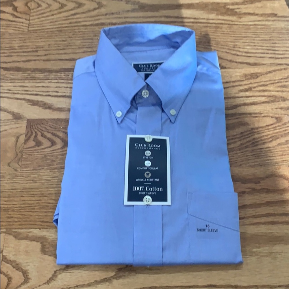 Tuxedo club room size 15 short sleeve 100 cotton